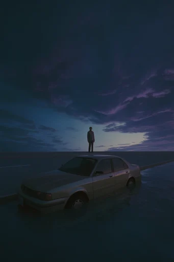 Nocturnal Liminal Surrealism moodboard — generate AI images in this style
