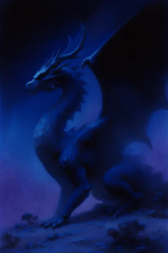 Ethereal Nocturnal Solitude style reference image — solitary silhouette