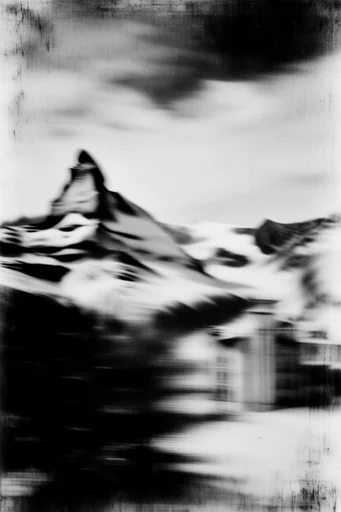 Kinetic Spectral Noir style reference image — high-contrast monochrome