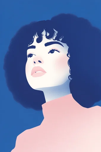 Textured Minimalist Pop style reference image — mid-century modern influence