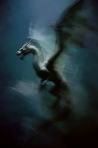 Spectral Cobalt Motion style reference image — ethereal ghosting effects