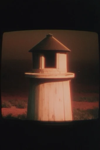 Analog Nostalgia Tech style reference image — moody amber lighting