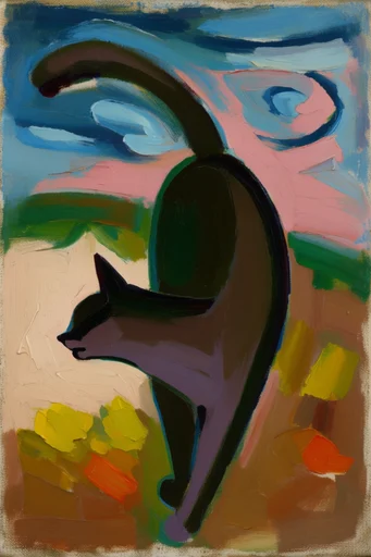 Tactile Fauvist Expressionism style reference image — saturated color blocking