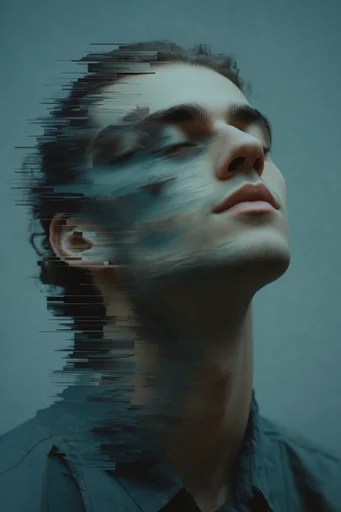 Ethereal Glitch Surrealism moodboard — generate AI images in this style