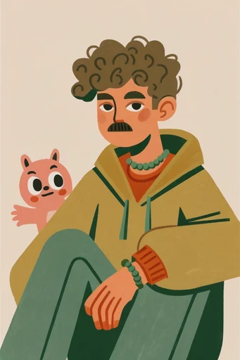 Whimsical Earthy Storytelling moodboard — generate AI images in this style