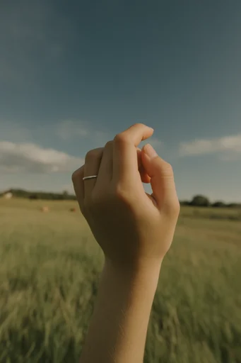 Ethereal Pastoral Nostalgia style reference image — wide-angle cinematic perspective