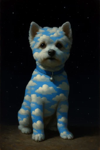 Celestial Surrealist Synthesis style reference image — metaphysical composition