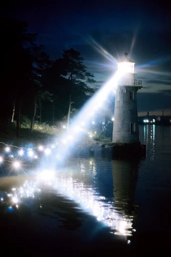 Electric Nocturnal Luminescence style reference image — bioluminescent highlights