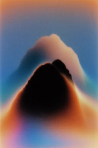 Ethereal Thermal Dreamscape style reference image — heavy film grain