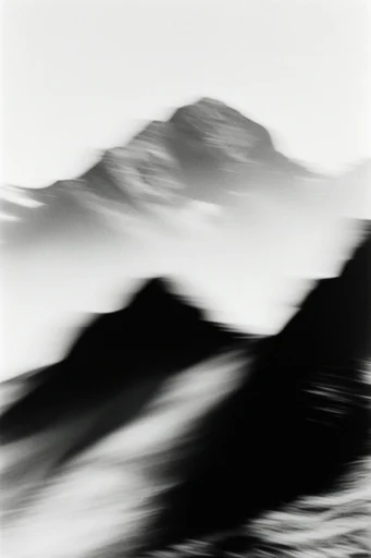 Kinetic Spectral Noir style reference image — high-contrast black and white