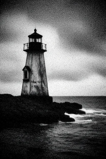 Granular Analog Noir style reference image — high-contrast analog texture