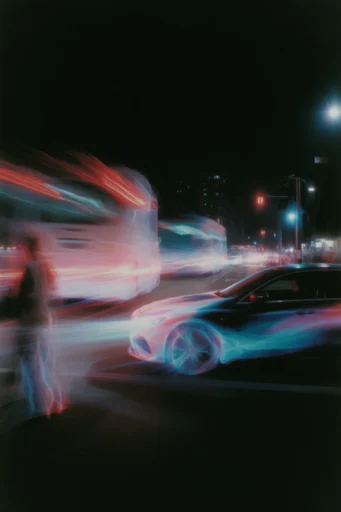 Kinetic Spectral Luminescence style reference image — long exposure photography