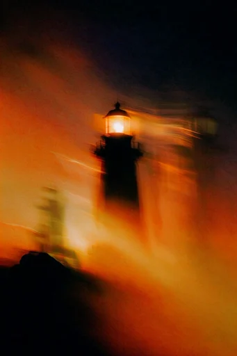 Spectral Amber Motion style reference image — long exposure photography