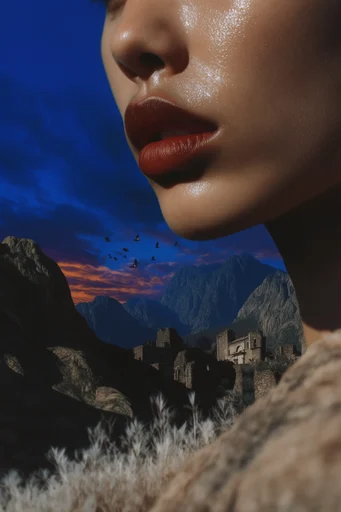 Hyper-Glossy Surreal Editorial style reference image — surreal avant-garde