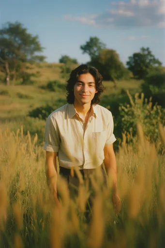 Nostalgic Pastoral Golden-Hour style reference image — shallow depth of field
