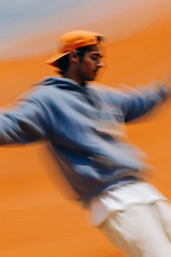 Dynamic Kinetic Velocity style reference image — high-speed action
