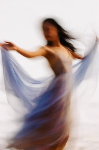 Kinetic Ethereal Motion moodboard — generate AI images in this style