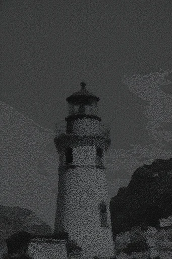 Gritty Monochromatic Noir style reference image — lo-fi photocopy aesthetic