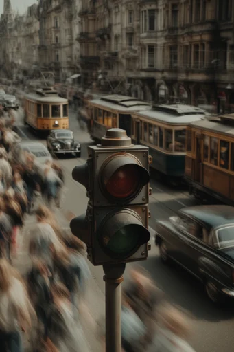 Spectral Urban Stillness style reference image — motion blur
