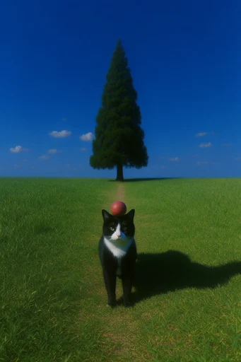 Surreal Liminal Pastoralism style reference image — stark shadows