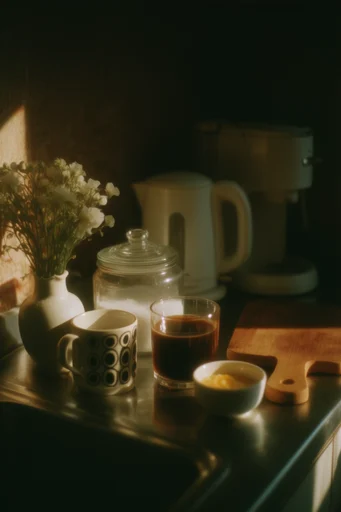 Cinematic Chiaroscuro Sunlight style reference image — golden hour sunbeam