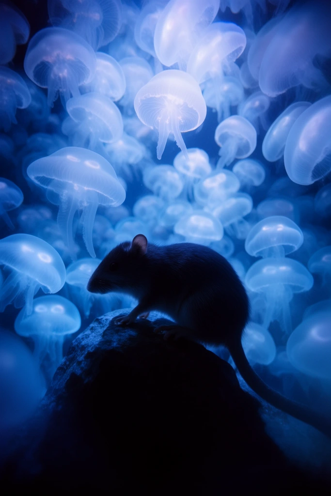 Ethereal Bioluminescent Surrealism style AI image example 3