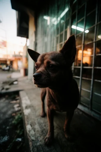 Cinematic Urban Nostalgia style reference image — high-contrast shadows