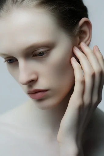 Ethereal Monochromatic Minimalism style reference image — monochromatic editorial
