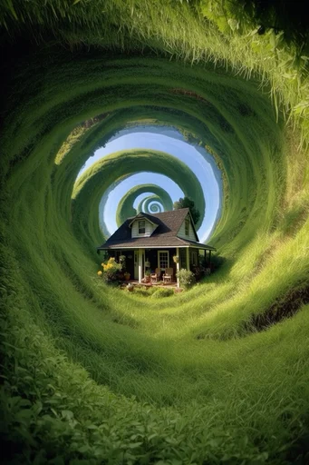 Surreal Biophilic Vortex style AI image example 4