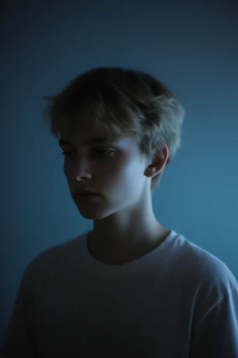 Cinematic Cobalt Noir moodboard — generate AI images in this style