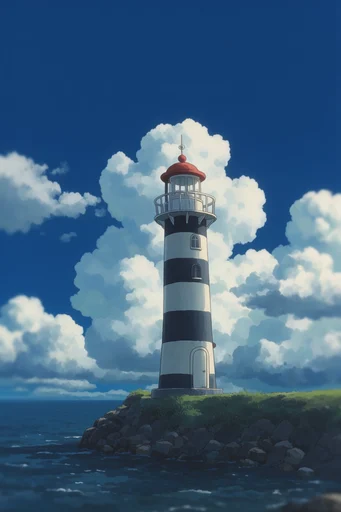 Nostalgic Anime Cloudscapes style reference image — nostalgic anime aesthetic