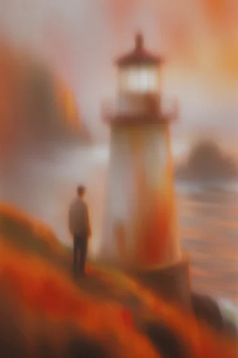 Ethereal Nostalgic Haze style reference image — painterly texture