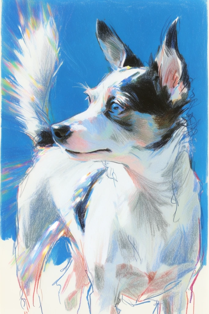Ethereal Chromatic Sketch style AI image example 3