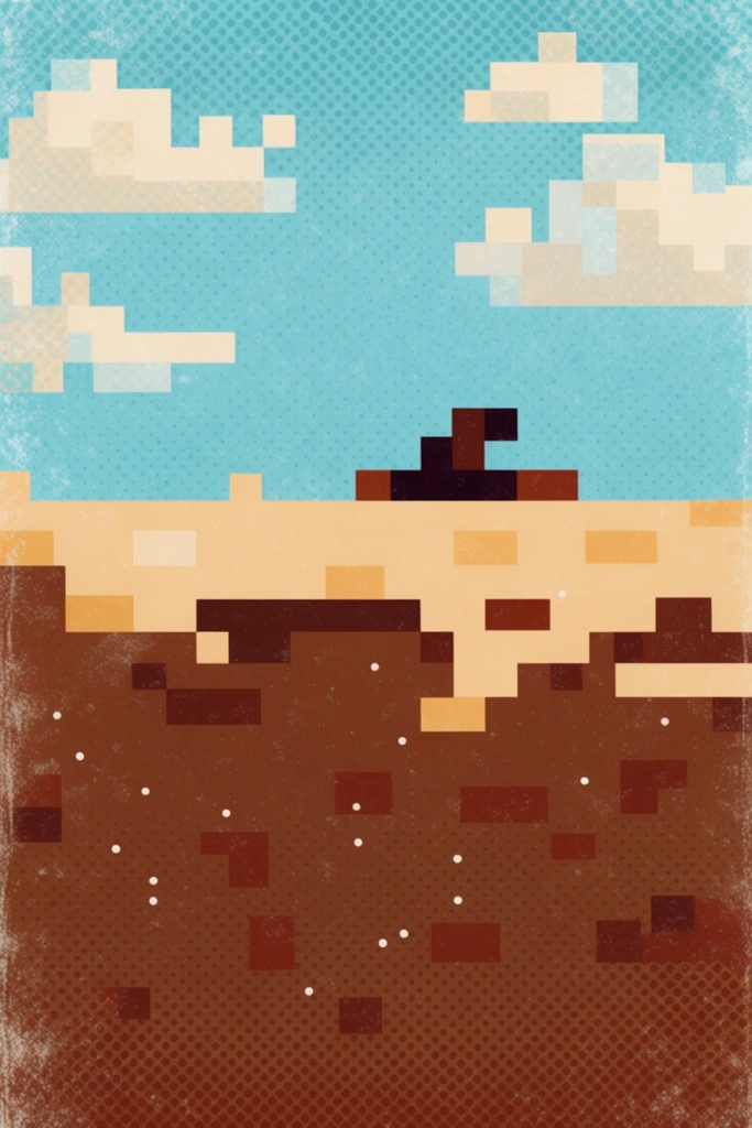 Analog Glitch Nostalgia style AI image example 2