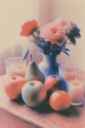 Thermal Grain Chromaticism style reference image — thermal gradient aura