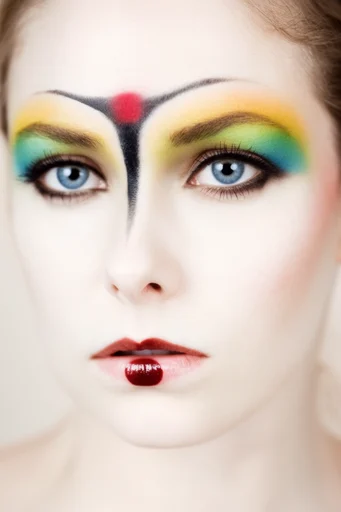 Graphic Avant-Garde Minimalism style reference image — graphic makeup art
