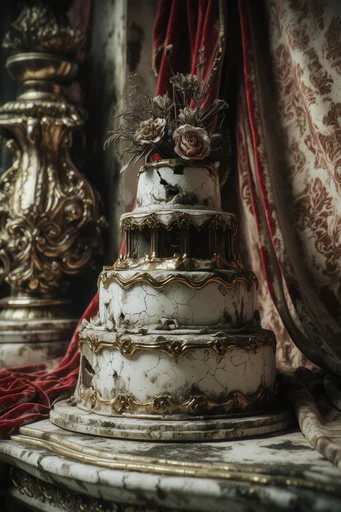 Decayed Baroque Elegance style reference image — historical dark fantasy