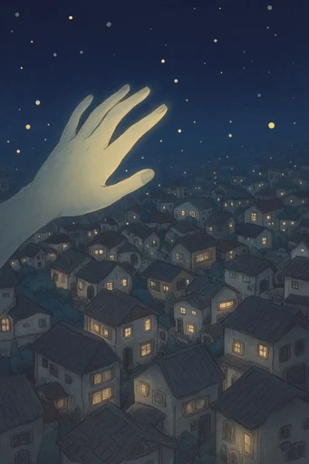 Whimsical Nocturnal Folklore style reference image — folk art patterns