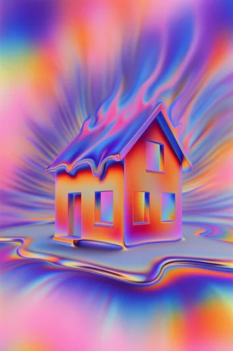 Chromatic Thermal Mirage style AI image example 4