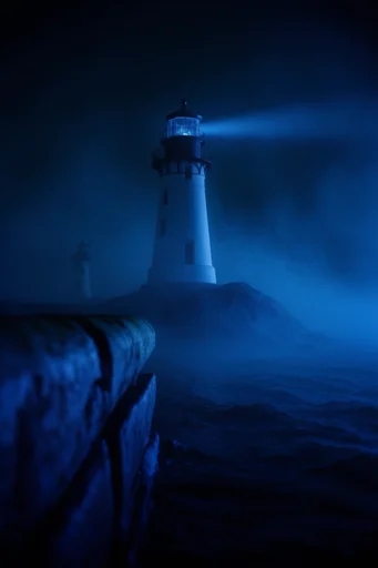 Luminous Cobalt Cyber-Noir style reference image — cinematic film grain