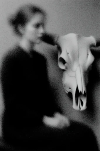 Spectral Analog Noir style reference image — heavy film grain