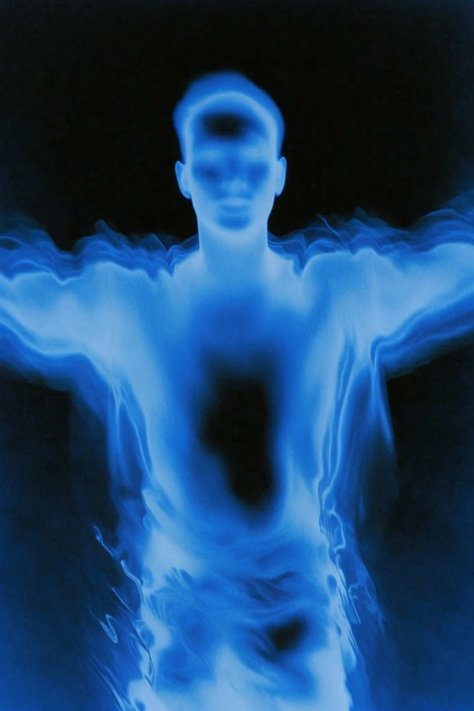 Spectral Cyan Luminescence style AI image example 1