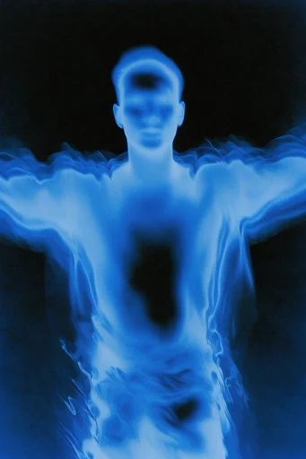 Spectral Cyan Luminescence moodboard — generate AI images in this style