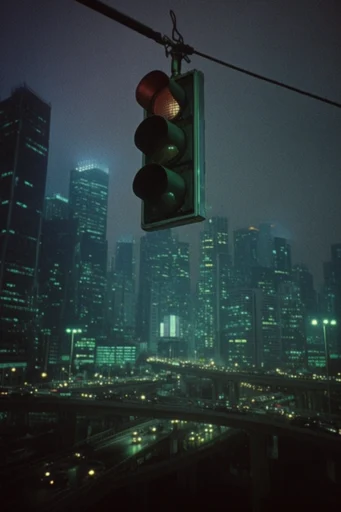 Nocturnal Cinematic Solitude style reference image — high-contrast shadows