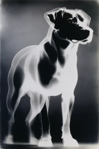 Experimental Darkroom Surrealism style reference image — rayograph