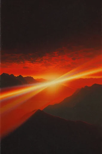 Cinematic Retro Cosmic Noir style reference image — surreal cosmic landscape