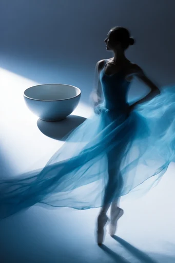 Ethereal Kinetic Motion style reference image — shutter drag