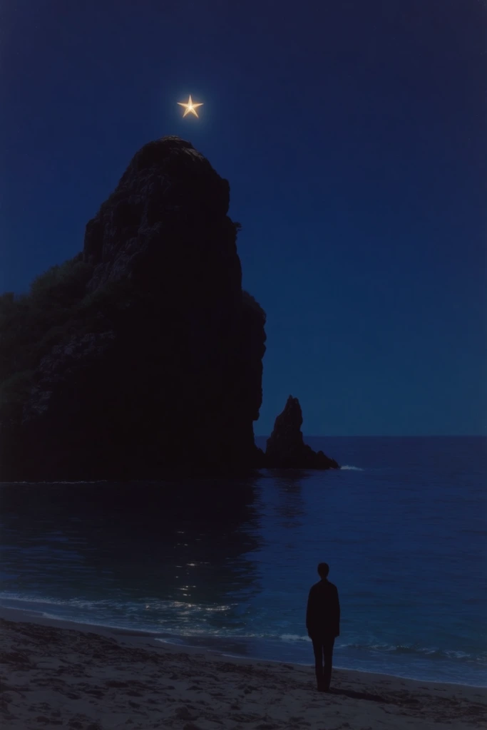 Nocturnal Bioluminescent Minimalism style AI image example 1