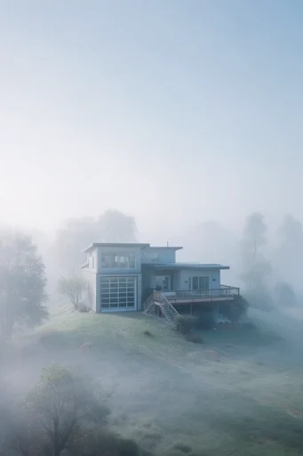 Ethereal Muted Minimalism style reference image — minimalist landscape photography