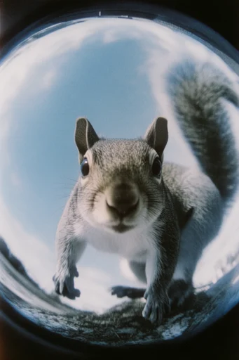 Nostalgic Fisheye Analog style AI image example 3